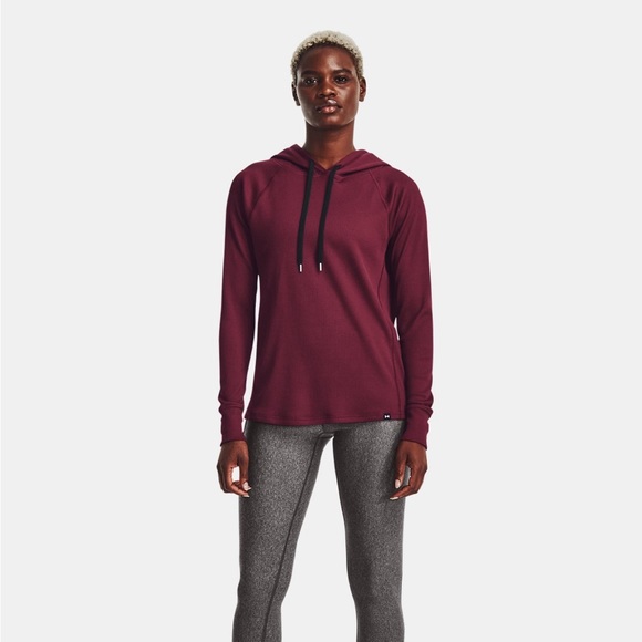 Under Armour | Tops | Under Armour Waffle Hoodie | Poshmark